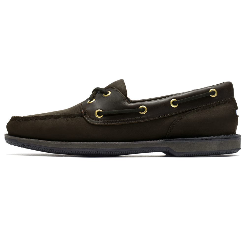 Sapatos De Vela Rockport Homem Pretas - Perth - 38251WUQY